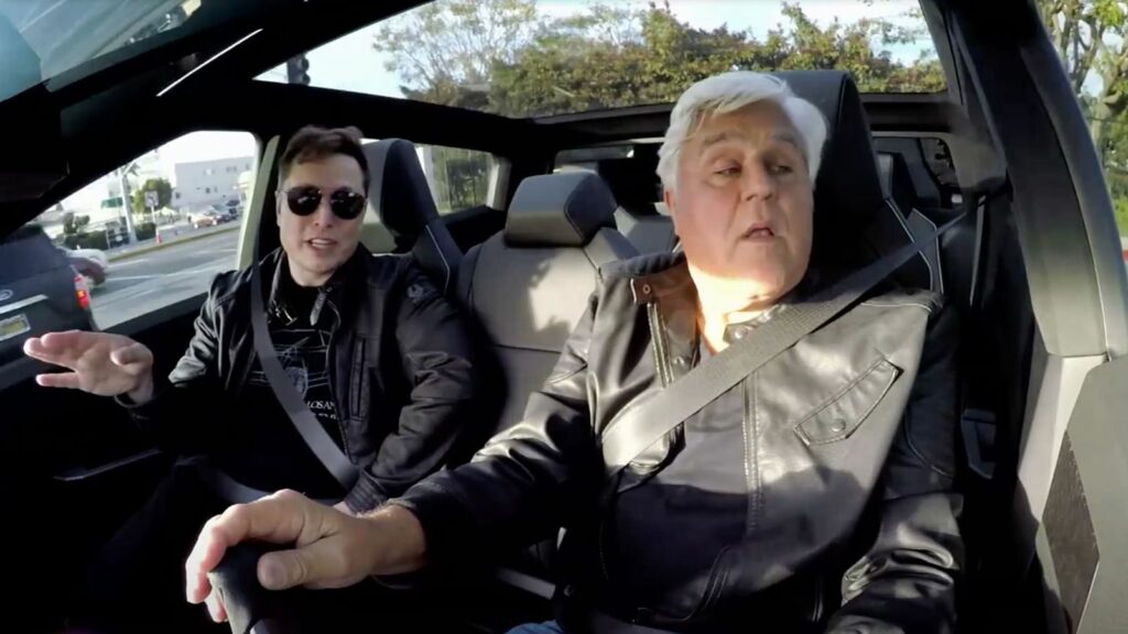 elon musk jay leno cybertruck