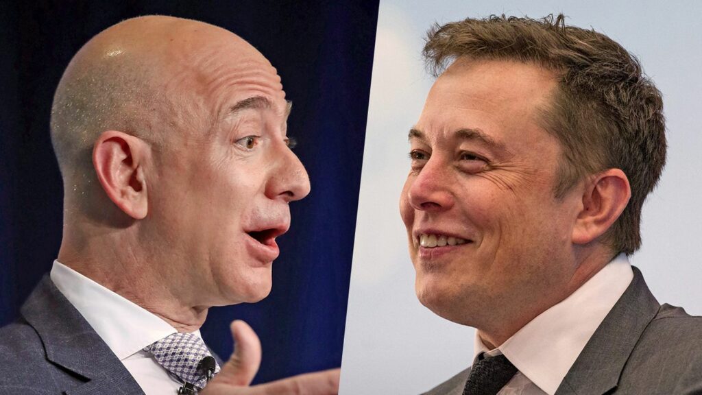 musk calls bezos copycat