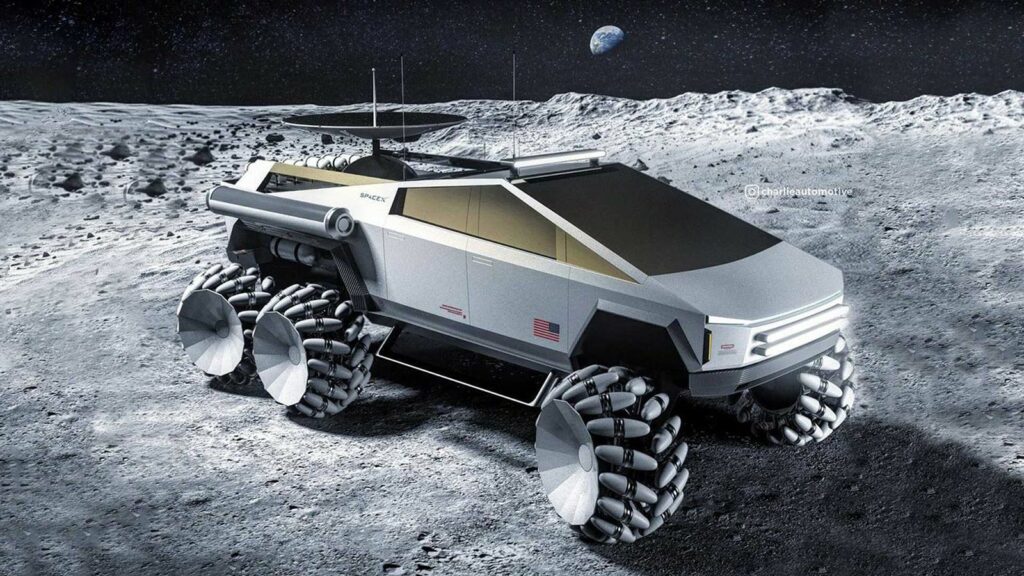 tesla cybertruck moonrover