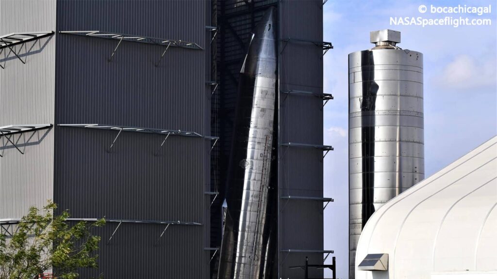 starship sn9 fell over