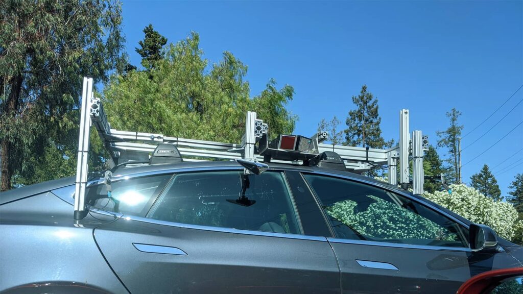 Lidar Enabled Tesla Is Spotted On A Test Drive