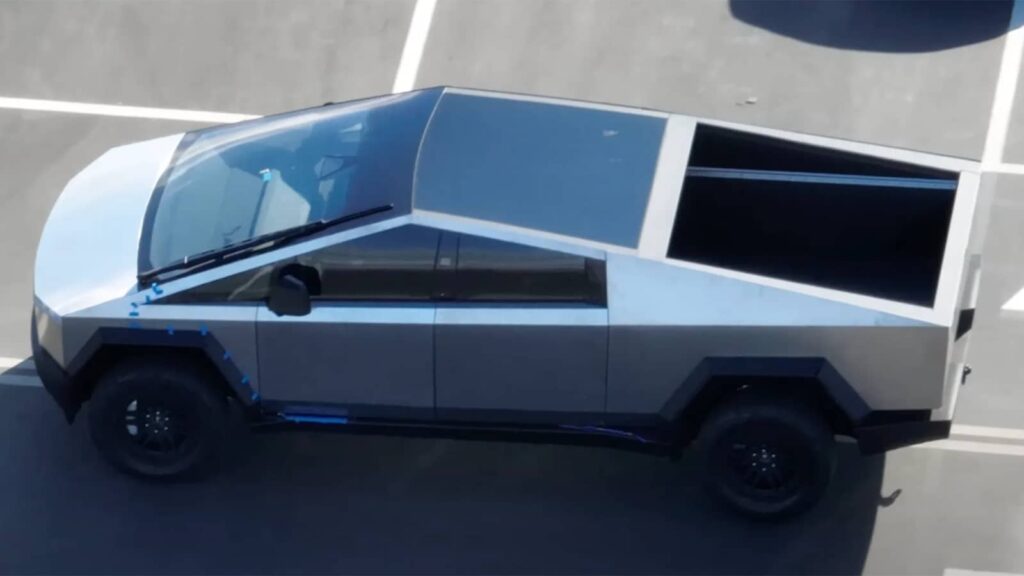new cybertruck prototype spotted